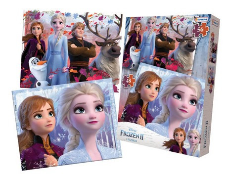 2 Puzzle / Rompecabezas 48 Y 56 Piezas - Frozen - Disney