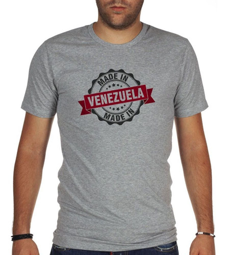 Remera De Hombre Venezuela Made Cultura Frase