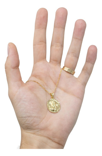 Collar Virgen De Guadalupe Chapa De Oro 22k Regalo Mamá Pare