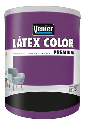 Latex Color Venier Premium Interior/exterior X 1,25 Colores