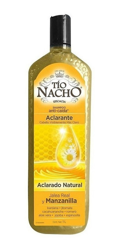 Shampoo Tío Nacho Aclarante Con Jalea Real Y Manzanilla 1 L