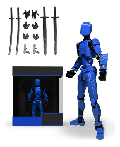 Lucky Dummy T13 Figure, Robot Multiarticulado Impreso 3d