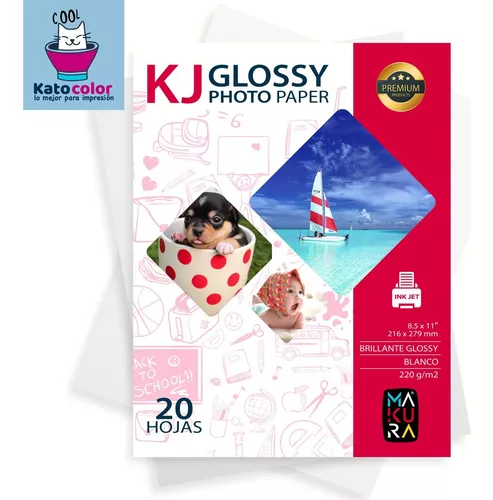 P670240S/20 PAPEL FOTOGRAFICO A4 240 Gr. GLOSSY PAPER 20 hojas - Grupo Decor