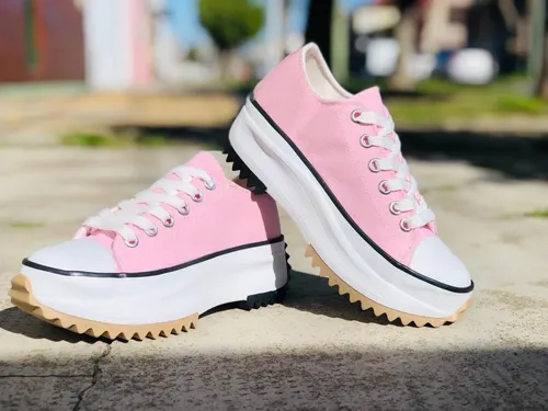 Zapatillas Rosas Plataforma Mujer | MercadoLibre 📦