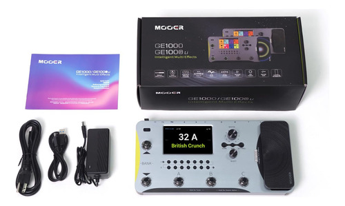 Procesador De Pedales Multiefectos Para Guitarra Mooer Ge...