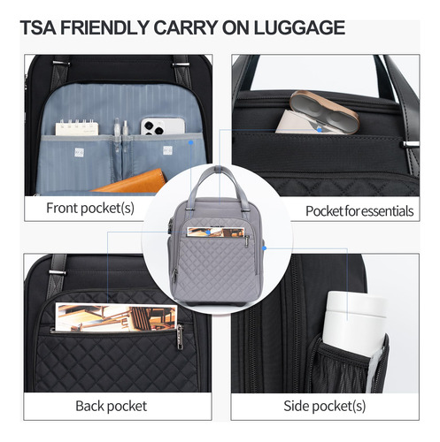 Bolsa De Mano Con Ruedas Empsign Para Debajo Del Asiento, 16