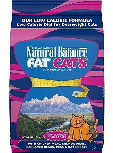 Natural Balance Fat Cats Baja En Calorías Pienso Para Gatos,