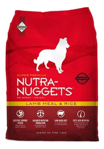 Alimento Nutra Nuggets Super Premium Perro Adulto 15 Kg 