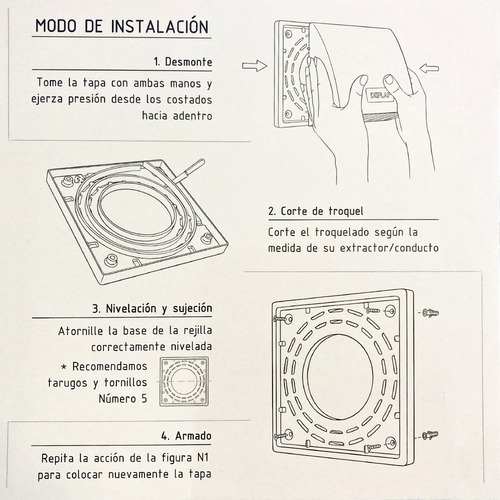 Rejilla De Ventilación Para Extractor De Aire Y Baño