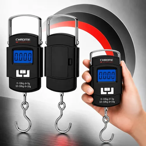 Balança Digital Portátil para Pesca (Gancho de Mão)