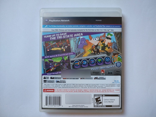 Phineas And Ferb Across The 2nd Dimension Para Ps3 Fisico (Usado)