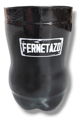 Vaso Vidrio Fernetazo Negro