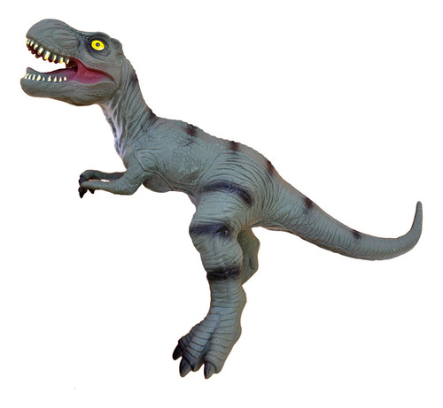 Juguete Dinosaurio T Rex 55cm Verde Muñeco Con Sonido Niños