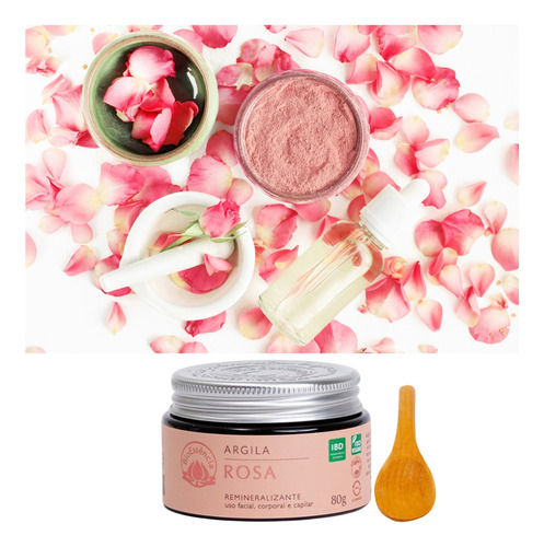 Argila Rosa: Beleza E Cuidado Para Peles Sensíveis 80g
