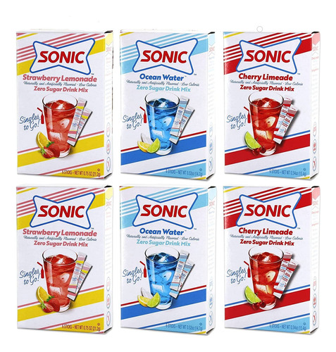 Sonic Singles To Go - Paquete Variado De 6 Cajas En Total, 2