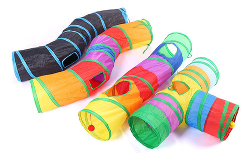 Bunny Tunnel - Juguete Interactivo Portátil Para Gatos, C