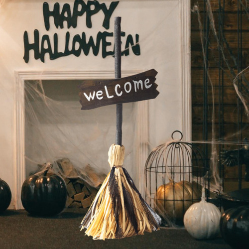 Escoba De De Halloween, Suministros De Halloween, Fiesta,