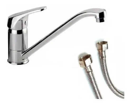 Imagen 1 de 4 de Canilla Grifería Monocomando Cocina Mesada Pico Largo