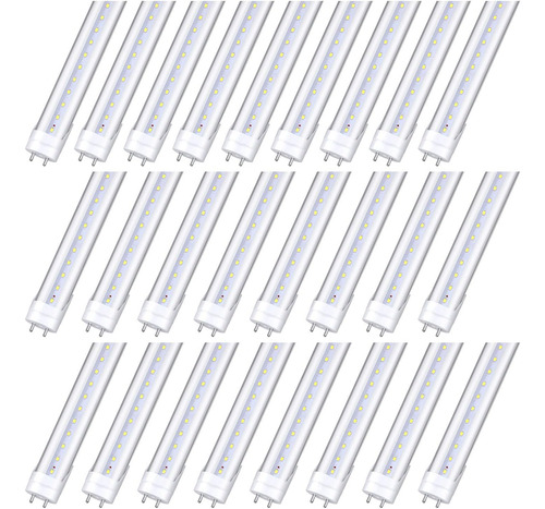 Tubo Led T8 De 122 Cm, Potencia Transparente Doble Extremo D