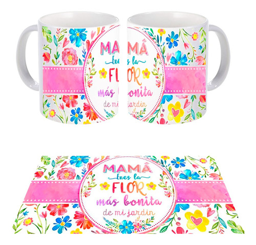 Taza Cerámica Regalo Madre Mamá Foto Y Frase Personalizada