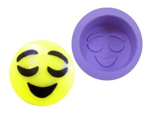 Molde Forma Silicone Emoji Feliz