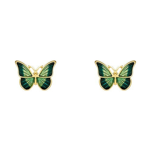 Par De ¡lindos Y Elegantes Aretes De Mariposa Plata 925