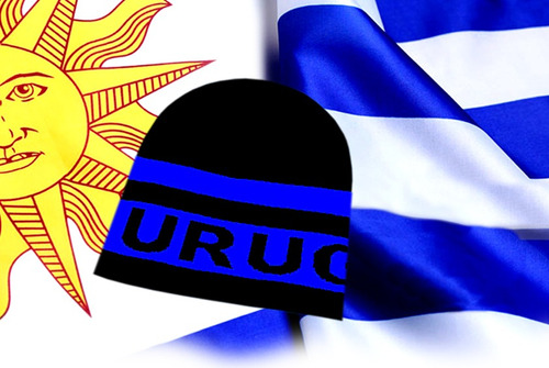 Bandera Y Gorra Uruguay.