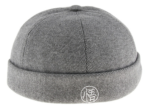 Gorro Docker De Fieltro De Lana Ajustable Para Hombre, Color
