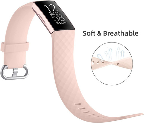 Imagen 2 de 9 de 3 Mallas De Reloj Fitbit Charge 3 / 4 Small Pequeño
