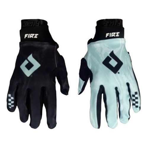 Guantes Mx Fire Acid Aqua Gloves - Atv- Allmotors Online-