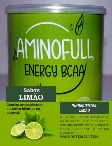 Aminofull Energy Bcaa 150g Limão - Nq Nutrition