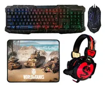 Comprar Kit Gamer 4 En 1 Teclado + Mouse + Audifono + Pad Mouse