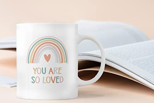 Qashwey, Eres Tan Querido Rainbow Tazas De Café, Regalos Ins