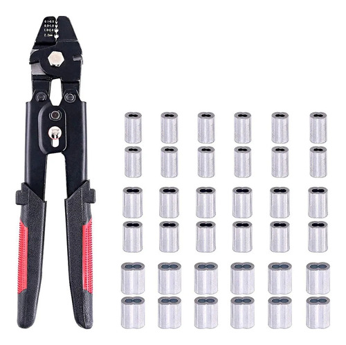 Alicates Crimpado Cuerda Con Casquillo Doble Barril-