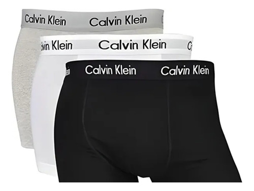 Boxer Calvin Klein 3 Pack Hombre Trunk Algodón Original