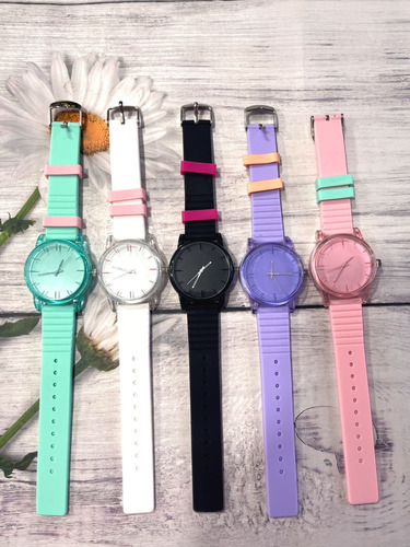 Reloj Deportivo Casual Hombre Mujer Silicona Colores Regalo