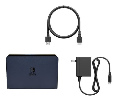 Dock Nintendo Switch Oled Negro Cargador Y Hdmi Original