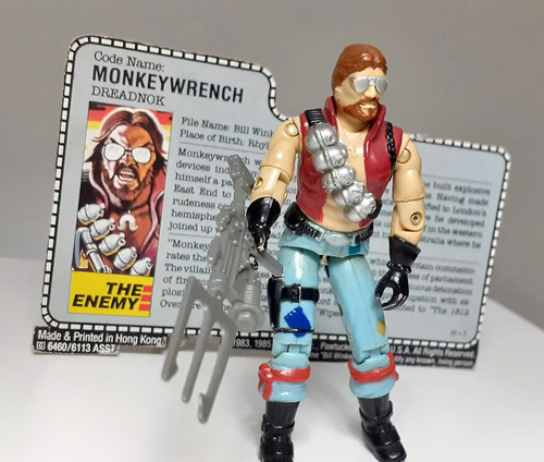 Figura Vintage Gi Joe Cobra Dreadnok Monkeywrench Hasbro