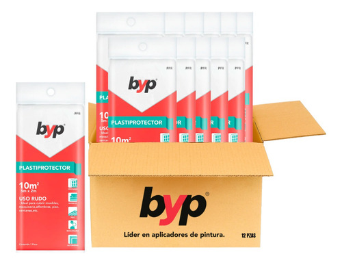Caja De Plastiprotector Uso Rudo 10m2 (12 Pzs)