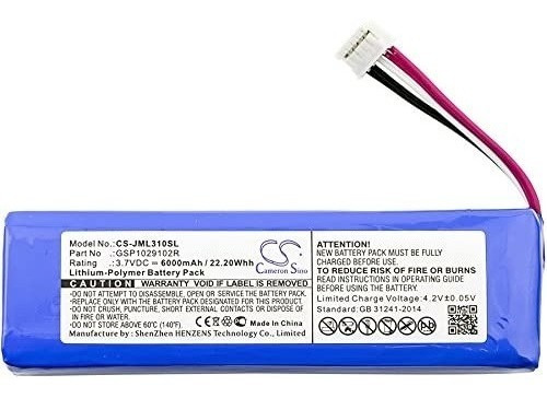Batería P/ Parlante Jbl Charge 2 Plus Cameron Sino Jml310sl
