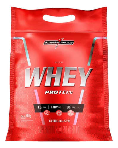 Nutri Whey Protein Pouch Chocolate 900g Integralmédica