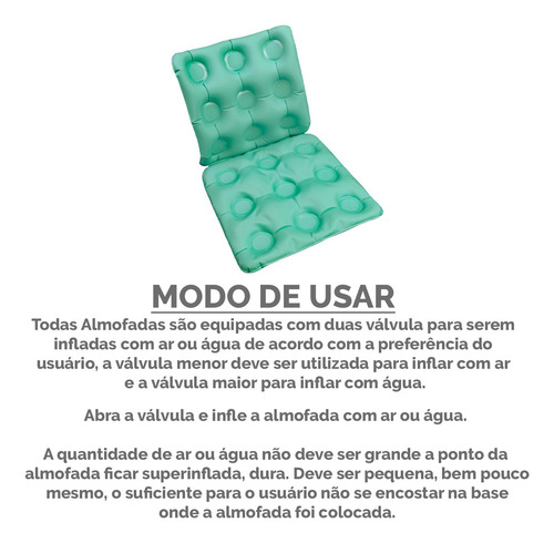 Almofada Ortopédica C/ Encosto Anti Escaras Cirurgica
