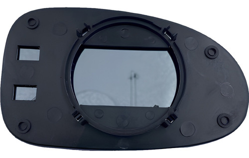 Lente Espelho Retrovisor Com Base Gol G2 Azul Lado Esquerdo