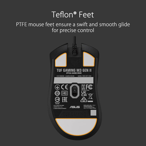Mouse Asus 90mp0320-bmaa00 Para Juegos Color Negro