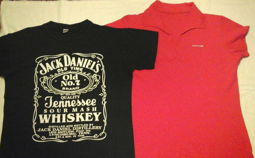2x1 Remera Admit One Tipo Chomba + Otra Jack Daniels Talle 4