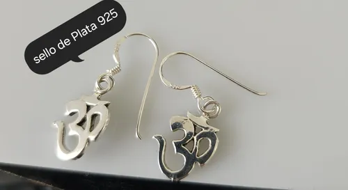 Aros Gancho Ohm. Mantra. Plata 925