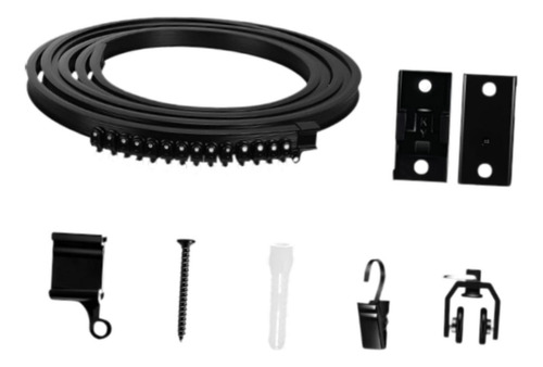 Barra De Cortina Flexible Y Elegante Para Techo, Resistencia