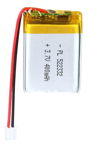 Bateria Lipo 3.7v 400mah 522332 Recargable Jst Conector