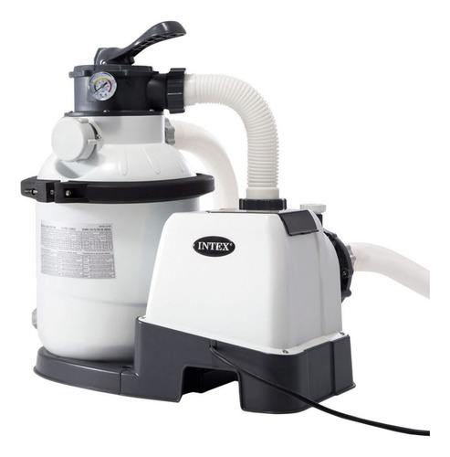 Piscina Circular De Armação Intex 19.126l Com Bomba Filtro Cor Cinza Bomba 110v