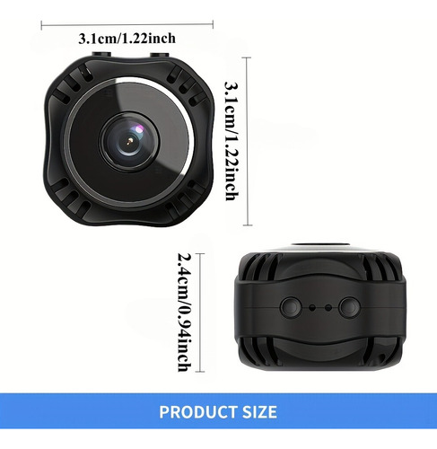 Mini Cámara De Seguridad Wifi Con Visión Nocturna